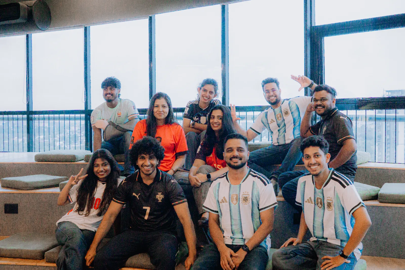 The Treemonks team seated together